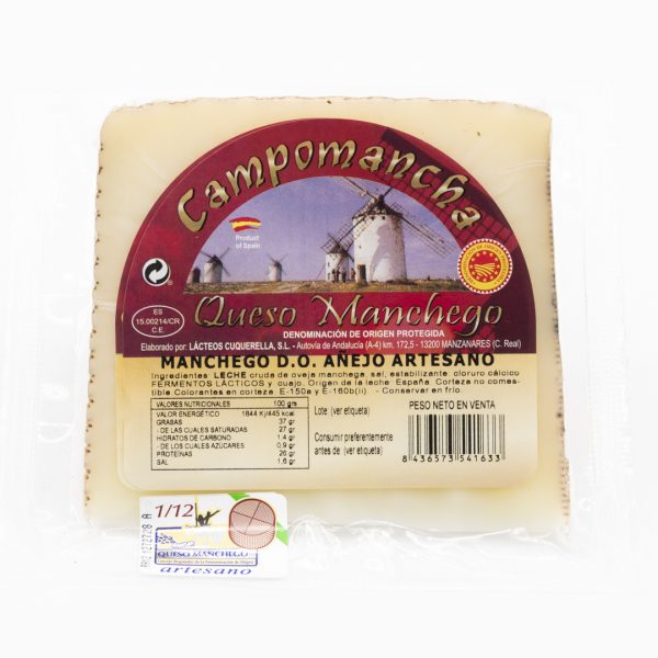 CAMPOMANCHA Queso manchego DOP Artesano Añejo - Imagen 4