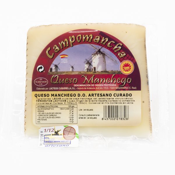 CAMPOMANCHA Queso manchego DOP Artesano Curado - Imagen 4