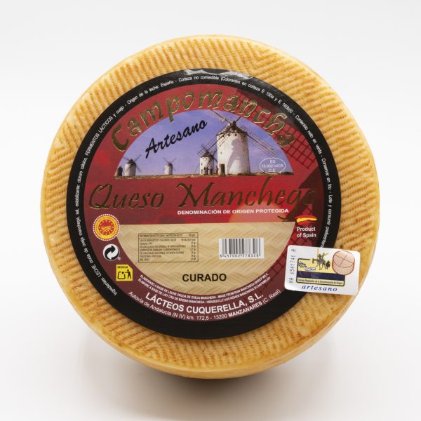 CAMPOMANCHA Queso manchego DOP Artesano Curado - Imagen 2